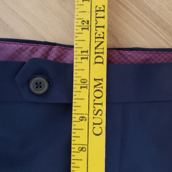 English Laundry 2Pc Suit Men’s 42R 35W Navy Blue 2-Piece Modern Fit Blazer Pants - Picture 13 of 14